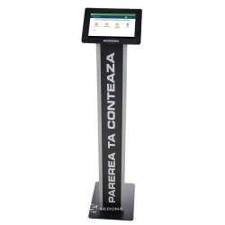 Stand pentru tablete 10”, de podea, Negru, Personalizabil