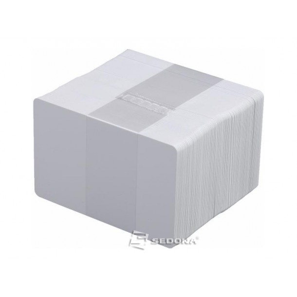 White plastic cards - 100 pieces package