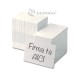 White plastic cards - 100 pieces package