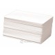 White plastic cards - 100 pieces package