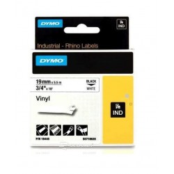 Vinyl Tape Dymo ID1 19mm x 5,5m, black on white