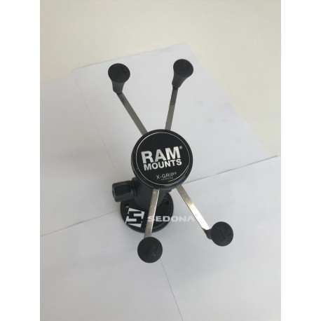 RAM MOUNT - SISTEM X-GRIP cu brat metalic si ventuza 8.5 cm pentru dispozitive cu diagonala de maxim 5.0"