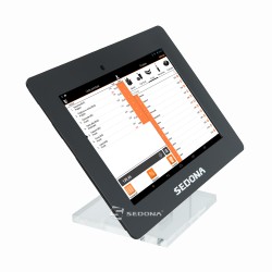 Sistem feedback si sondaj clienti cu tableta 10” si stand de masa
