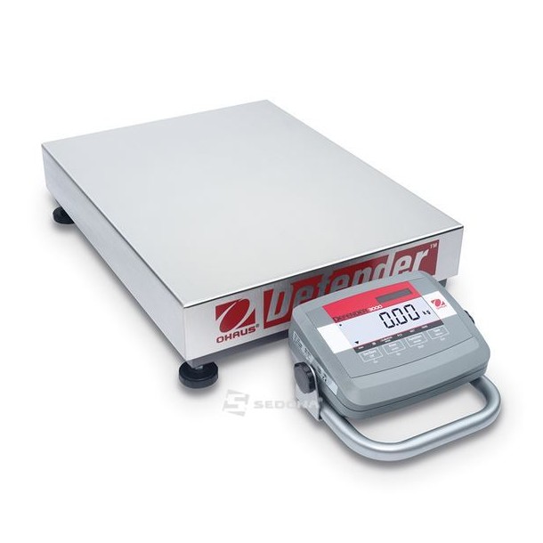 Cantar platforma Ohaus Defender 3000 cu maner si roti, 60kg, 55x42cm