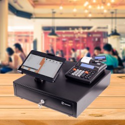 POS System with Cash Register and Tablet