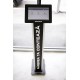 Sistem feedback si sondaj clienti cu tableta 10” si stand de podea negru