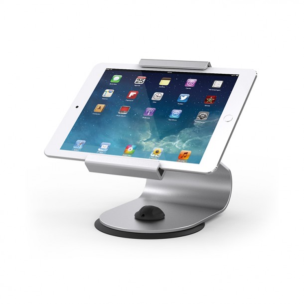 Stand Maken for IPAD tablet, rotative, silver