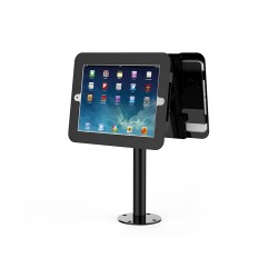 Stand dublu Maken pentru tableta IPAD rotativ, negru