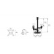 Pole stand Maken for IPAD tablet, black