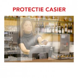 Protection Shield for Cashier - Fixed sides