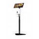 Automatic Floor Stand with Sanitizer Dispenser & VESA