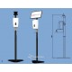 Floor Stand with Sanitizer Dispenser & VESA