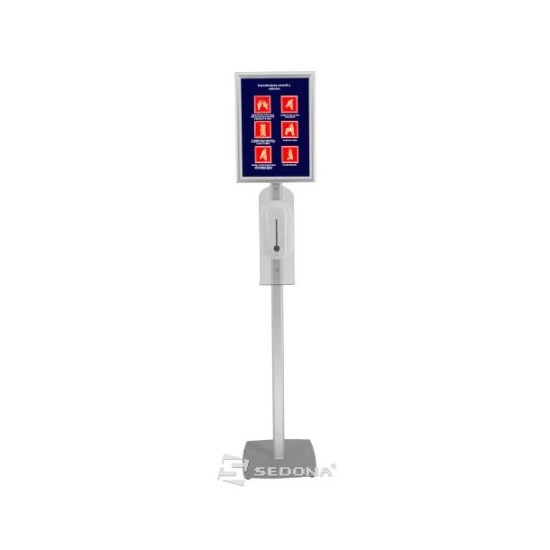 Floor stand with automatic dispenser and A3 click frame – IB290