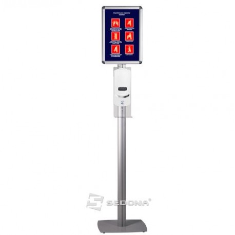 Floor stand with automatic dispenser and A3 click frame – Superior - IB390P