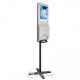 Infokiosk DSD2150A with automatic disinfectant dispenser