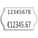 Etichete pret 26x16 mm albe