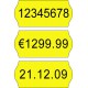 Price label gun 26 x 12 mm color labels