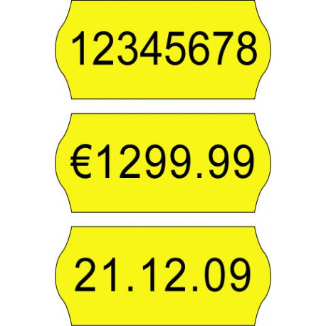 Price label gun 26 x 12 mm color labels