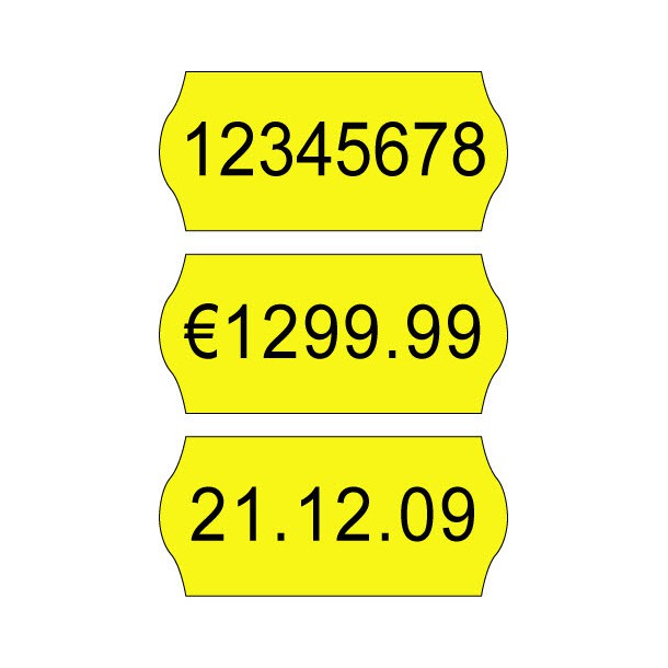 Price label gun 26 x 12 mm color labels