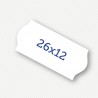 Etichete pret 26x12 mm albe