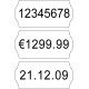 Price label gun 26 x 12 mm white labels