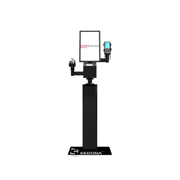 Floor stand for monitor, printer, terminal pos