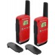 Walkie Talkie Motorola T42 Albastru/Rosu (2 bucati)