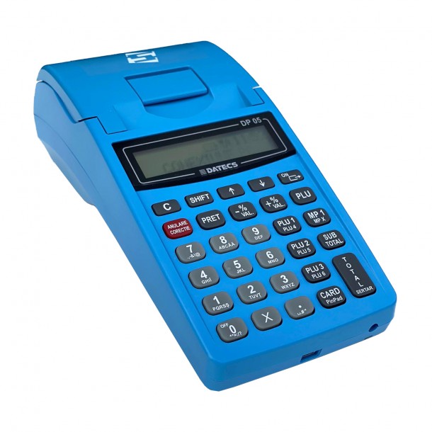 Cash Register with Electronic Journal Datecs DP05 blue