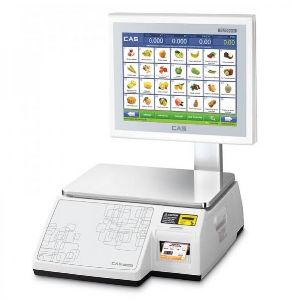 Labeling Scale CAS CL7200-15S 15Kg with Pole