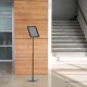 Menu Board Black with telescopic leg and A4 click frame