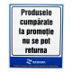 Products on Sale Can not be Returned Sign