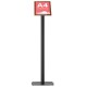 Menuboard inclinat WOOD A4, JJ DISPLAYS