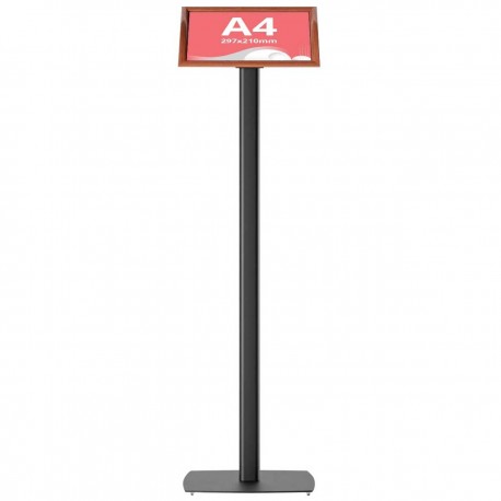 Menuboard inclinat WOOD A4, JJ DISPLAYS Landscape