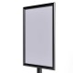 Menu Board NEGRU cu profil oval din aluminiu si baza metalica A2, JJ DISPLAYS