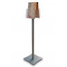 Brochure holder, leaflets, 2xA4 flyer with foot, JJ DISPLAYS