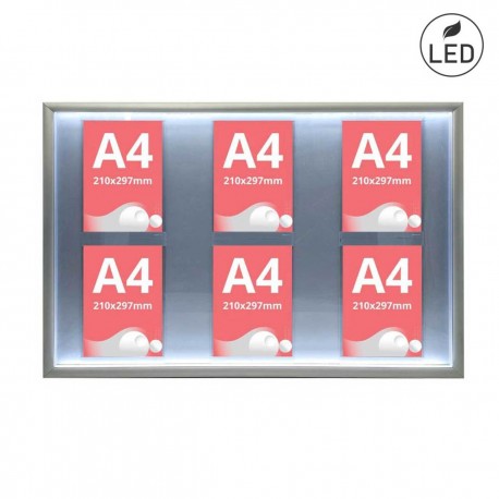 Avizier magnetic iluminat LED, JJ DISPLAYS