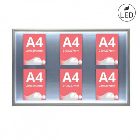 LED illuminated magnetic bulletin board, JJ DISPLAYS