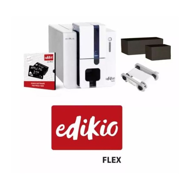 Imprimanta de carduri Evolis Edikio Flex Bundle USB