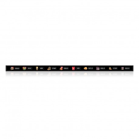 Display tip bara pentru raft Kerchan 118 cm