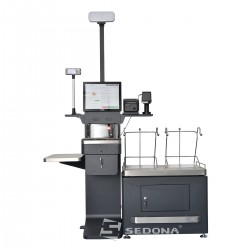 Sedona Self-Checkout with Fiscal Printer, Datalogic Scanner, POS Software, Dibal 15 kg Scale