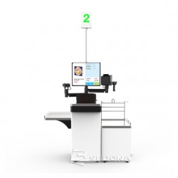 Self-checkout Maken KR-1900 19" cu imprimanta fiscala, cititor Datalogic, program de gestiune, cantar Dibal 15kg