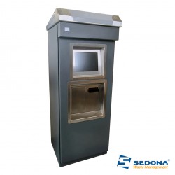 Sistem de catarire deseuri Sedona Waste Management - cu kiosk de exterior