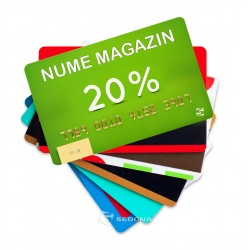 Carduri de plastic personalizate color – pachet 200 buc.