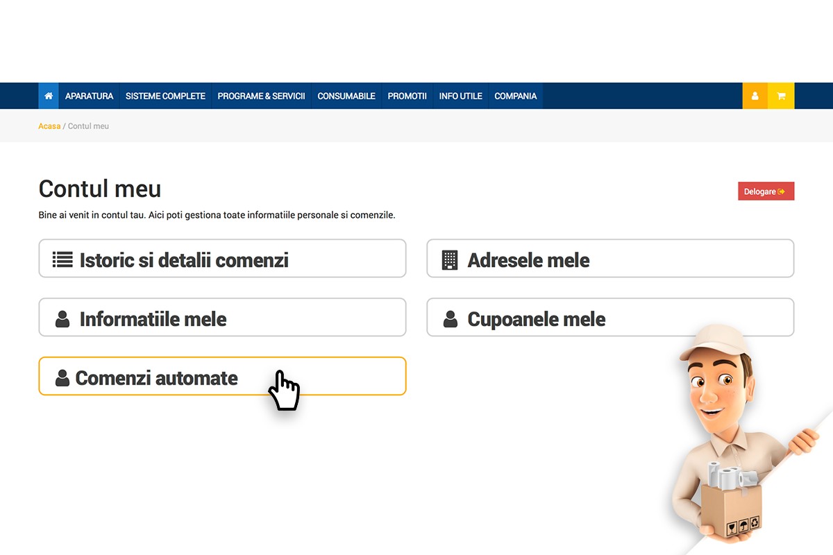 Nou la Sedona – Serviciul de comenzi automate pentru consumabile