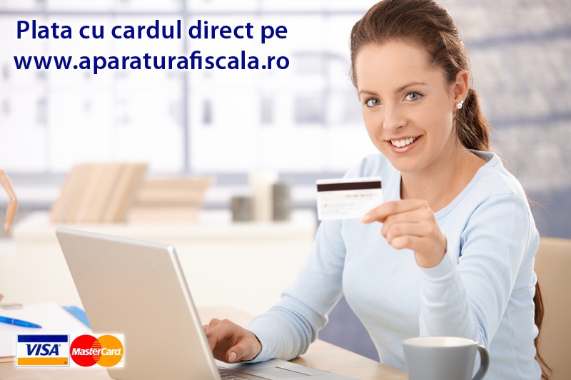 Acum puteti comanda casa de marcat sau alte produse platind cu cardul direct pe site