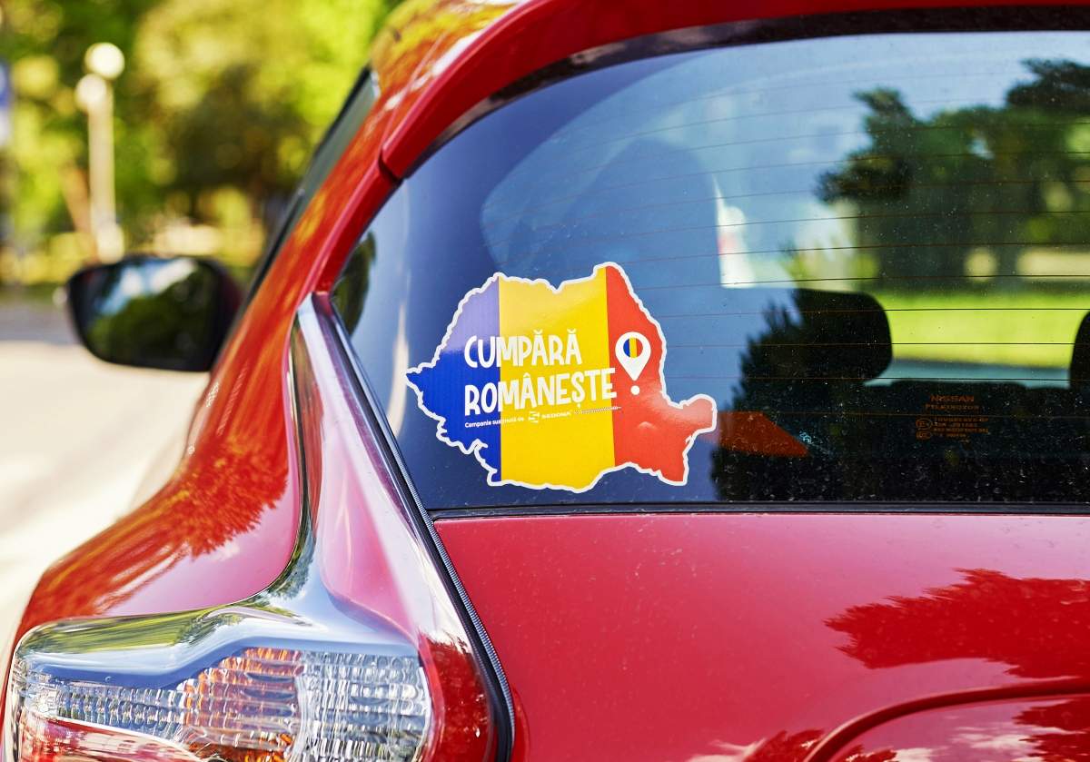 Poti sustine afacerile romanesti cu sticker-ul „Cumpara Romaneste”, GRATUIT la orice comanda Sedona!