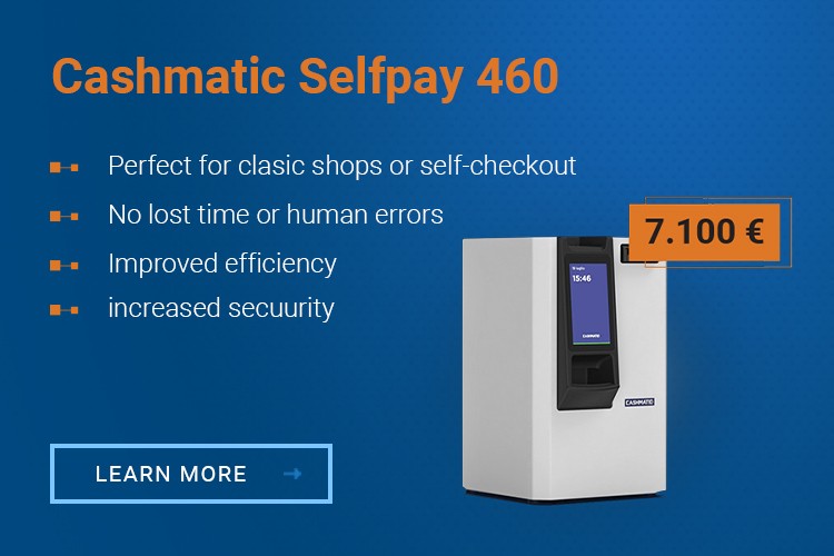 Acceptator de numerar Cashmatic Selfpay 460 - Mobile