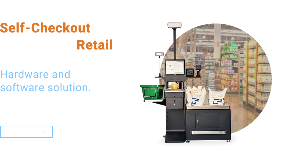 Sedona Self-Checkout with Fiscal Printer, Datalogic Scanner, POS Software, Dibal 15 kg Scale