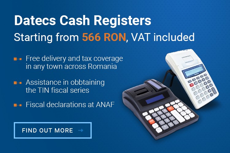 Datecs cash registers from 566 Lei, VAT included