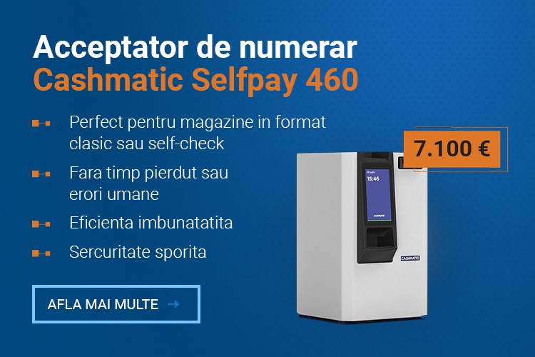 Acceptator de numerar Cashmatic Selfpay 460